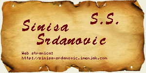 Siniša Srdanović vizit kartica